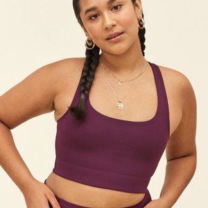 girlfriend collective paloma bra plum
